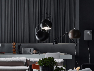 Стеновая панель реечная L-LINE Anthracite (антрацит)